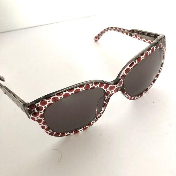Stella McCartney Acetate Sun Glasses Red Circle Motif